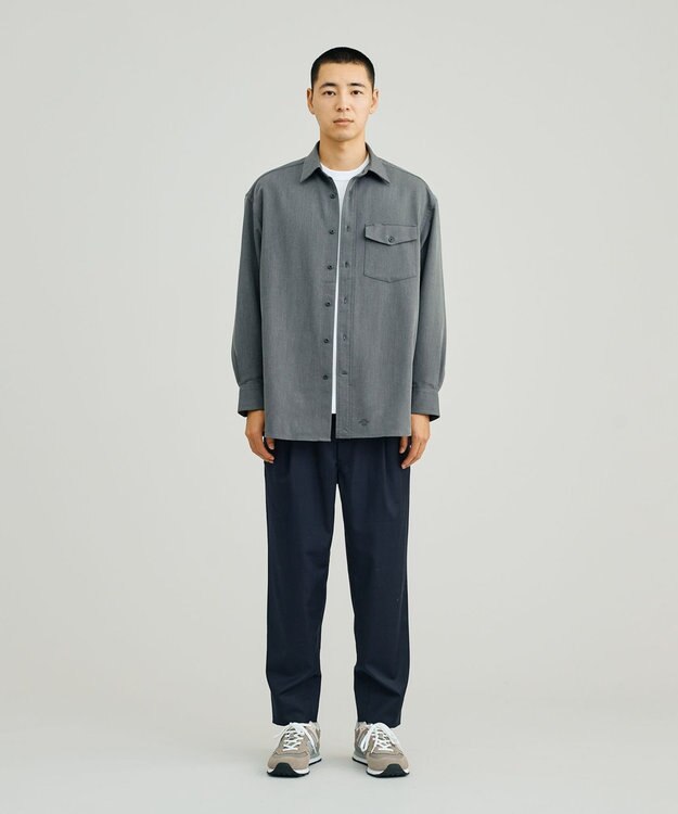 J.PRESS YORK STREET 【UNISEX】2WAY 羽織シャツ グレー系