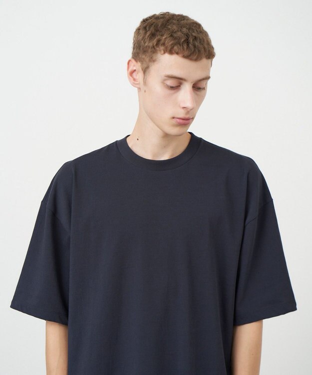 ATON FRESCA PLATE | オーバーサイズTシャツ - UNISEX NAVY