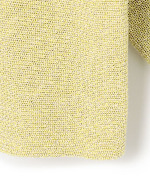 23区 【Oggi3月号掲載/洗える】コットンギマ クロップド ドルマン ニット イエロー