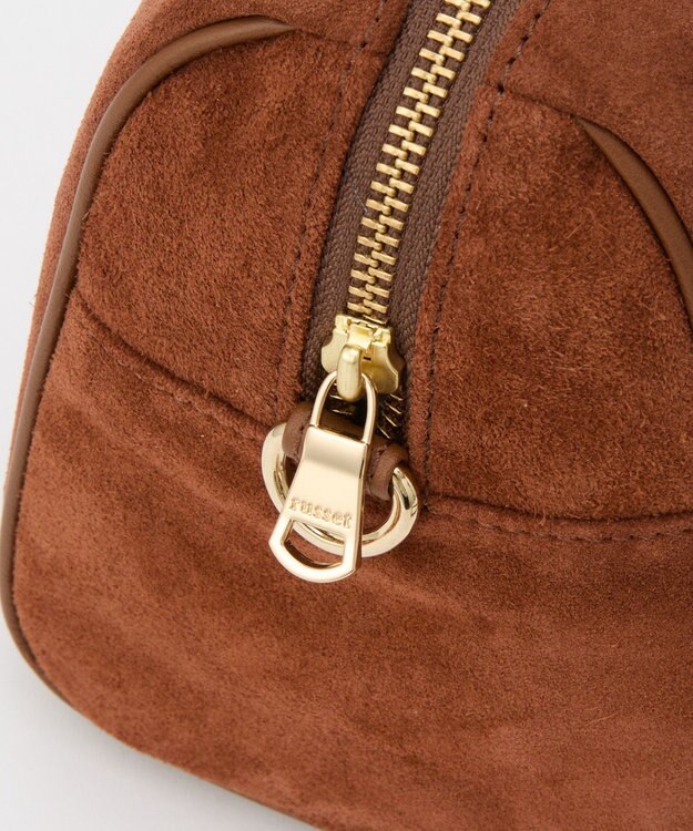 russet  スエード2WAYミニボストンバッグ(CE-1570-WEB) Brown