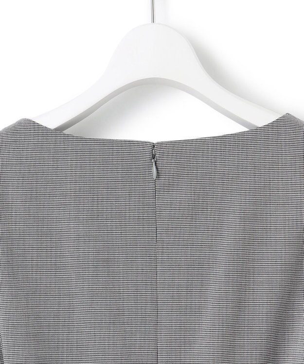 23区 L 【洗える】TRハウンドトゥース ワンピース ブラック系