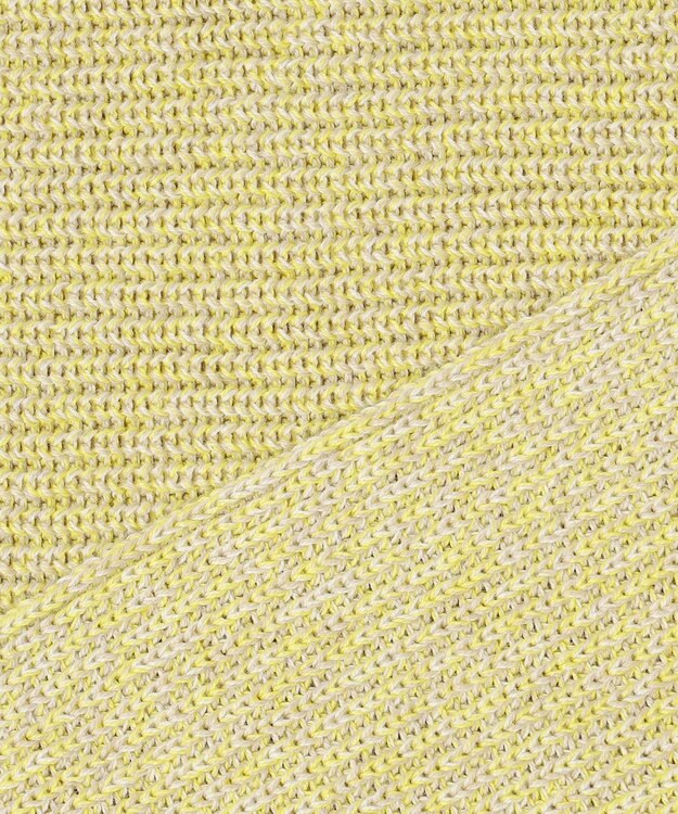 23区 【Oggi3月号掲載/洗える】コットンギマ クロップド ドルマン ニット イエロー