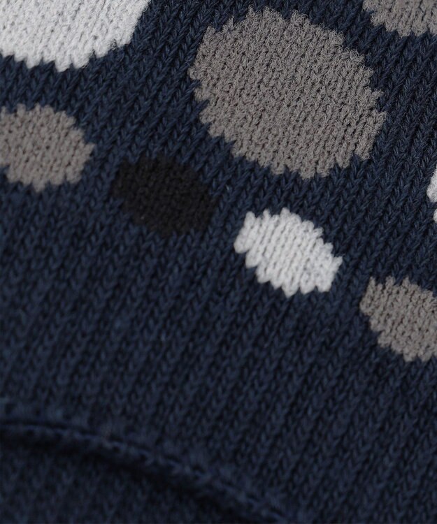 JOSEPH HOMME ポルカドットカバー　フットカバー ダルブルー系