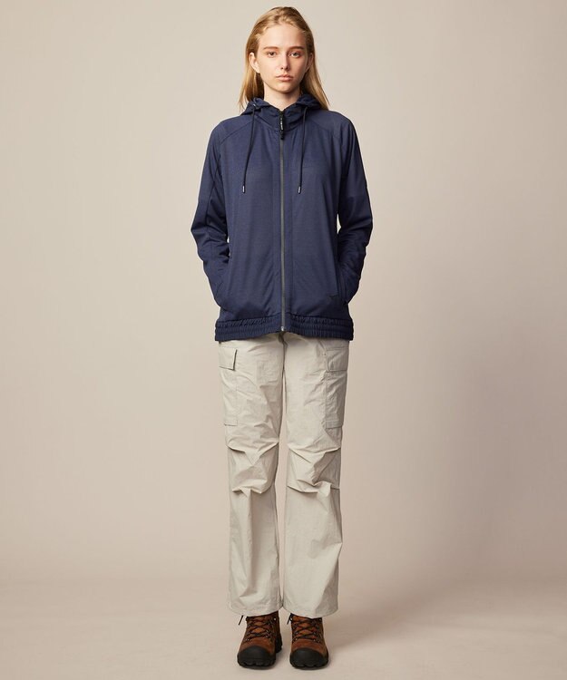 JOSEPH ABBOUD MOUNTAIN 【吸水速乾/通気性/ライナードッキング対応】ミズノコラボ DRY AEROFLOW パーカー ネイビー系