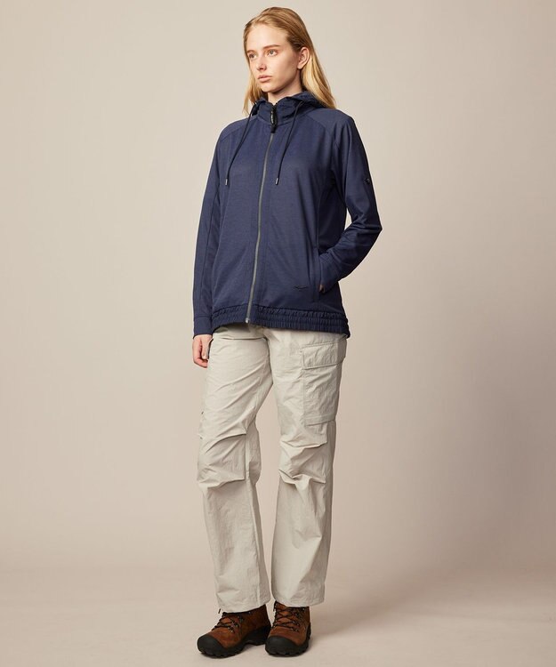 JOSEPH ABBOUD MOUNTAIN 【吸水速乾/通気性/ライナードッキング対応】ミズノコラボ DRY AEROFLOW パーカー ネイビー系