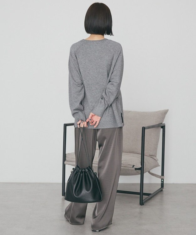 AMERICAN HOLIC バイパチカフタンラグランニットプルオーバー Light Gray Mixture