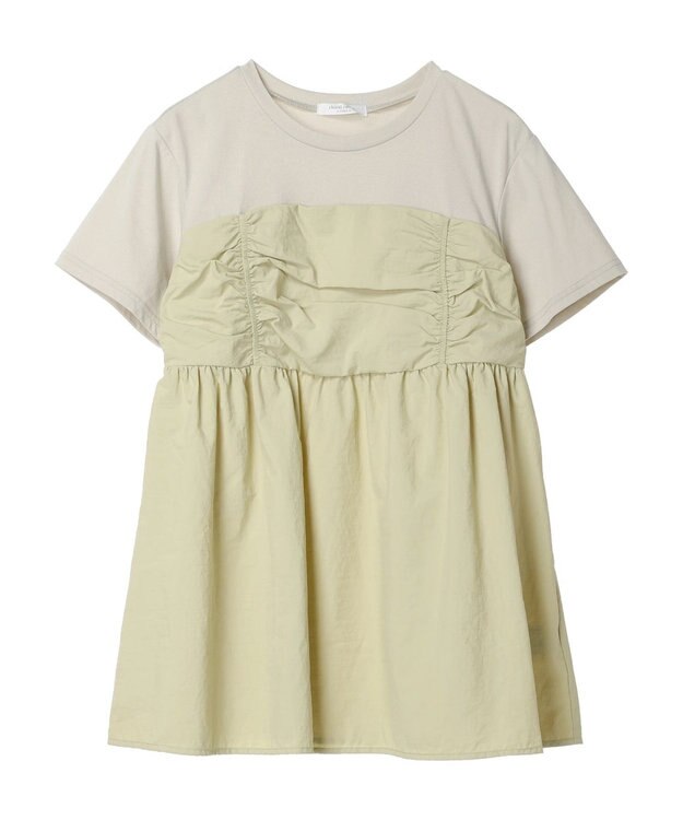 Green Parks ミディ丈ビスチェドッキングプルオーバー Light Green