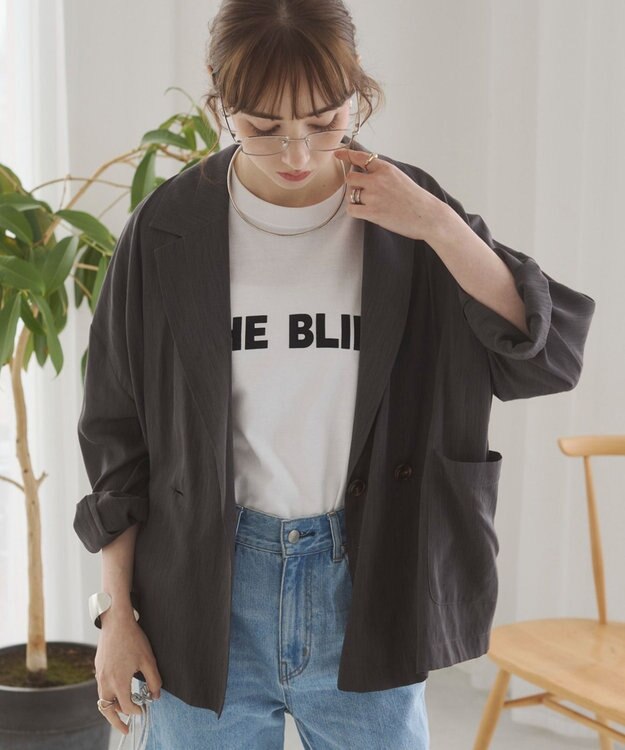 WEGO 【ANGIE VINTAGE】シアージャケット ダークグレー