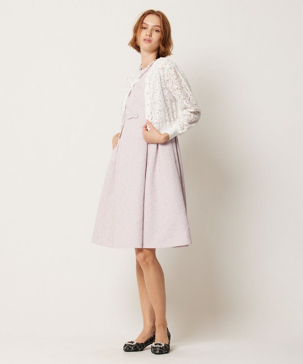 TOCCA 【洗える！】GENIUS OF LACE カーディガン オフ系