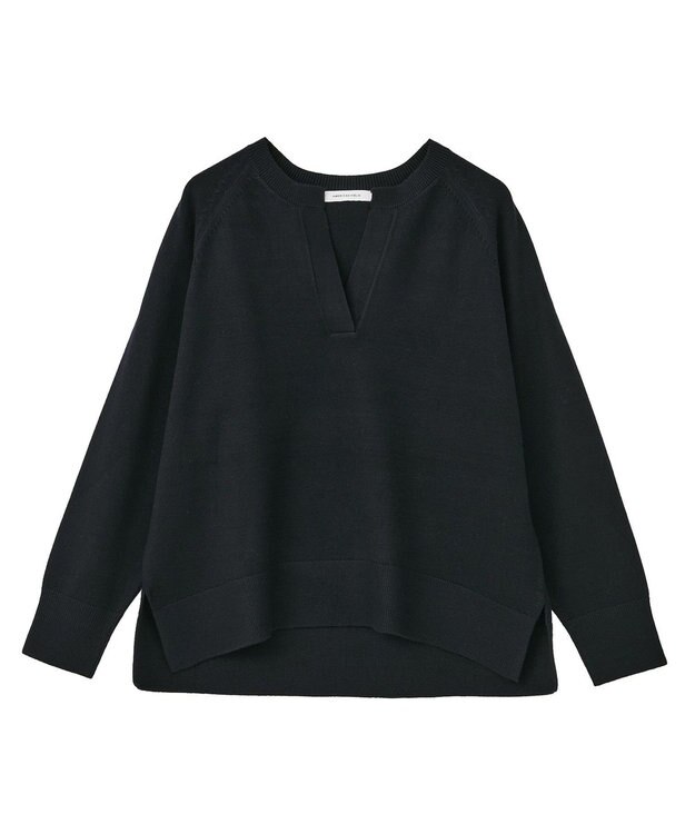 AMERICAN HOLIC バイパチカフタンラグランニットプルオーバー Navy