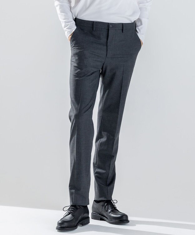 JOSEPH HOMME 新素材【ストレッチ】ウール混 キャリーマンストレッチ　 テーパードパンツ / CITY グレー系