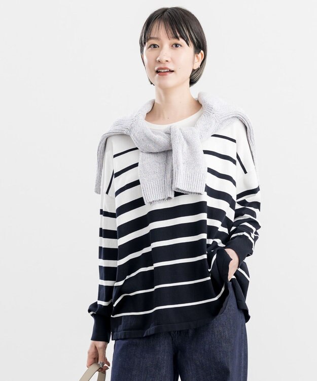 ONWARD Reuse Park 【23区】ニット春夏 ネイビー