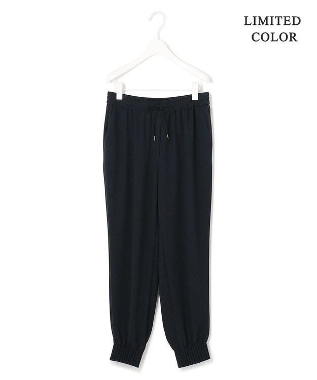 ICB 【WEB限定カラーあり・洗える】ライトダブルクロス ジョガーパンツ ネイビー系［WEB限定］