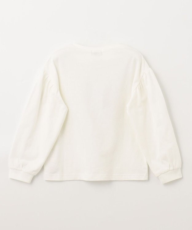 ANY KIDS フォトプリント 長袖 Ｔシャツ エクリュ×クマミント