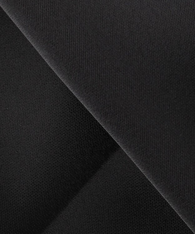 23区 【APPLAUDIR】クリアダブルサテン ワイドシルエットパンツ ブラック系