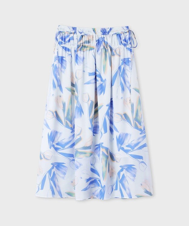 Paul Smith Tulip Allover ギャザースカート ライトブルー