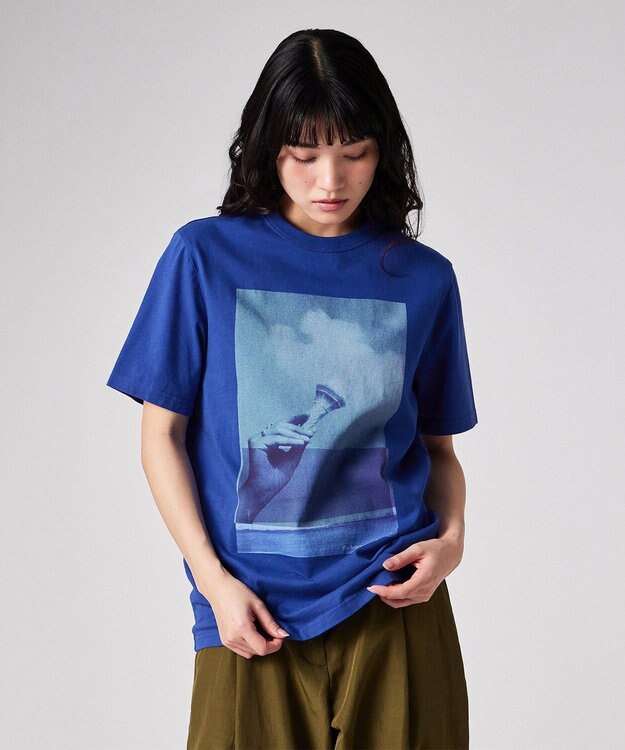 Paul Smith Paul Smith Loves Barbour Scoop Tシャツ ブルー