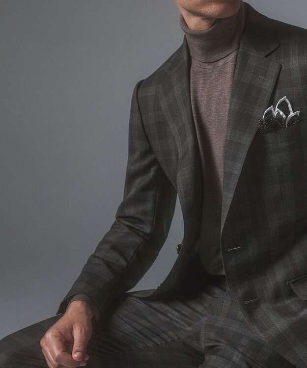 GOTAIRIKU 【CANONICO/カノニコ】 リベンジ 150's 通年スーツ（ブラウン×チェック） ダークブラウン系4