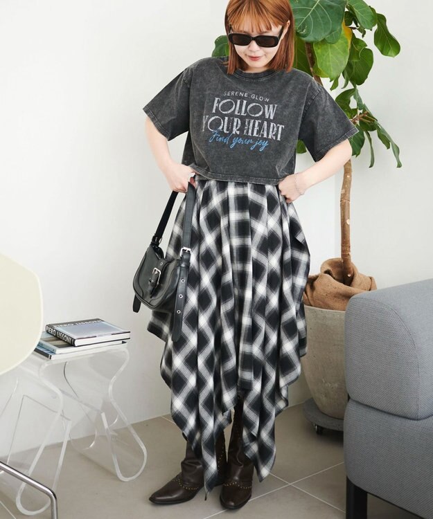 WEGO ヴィンテージウォッシュグラフィックショートT 柄1