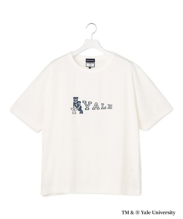 J.PRESS YORK STREET 【YALE別注】【UNISEX】カレッジロゴ Tシャツ ホワイト系