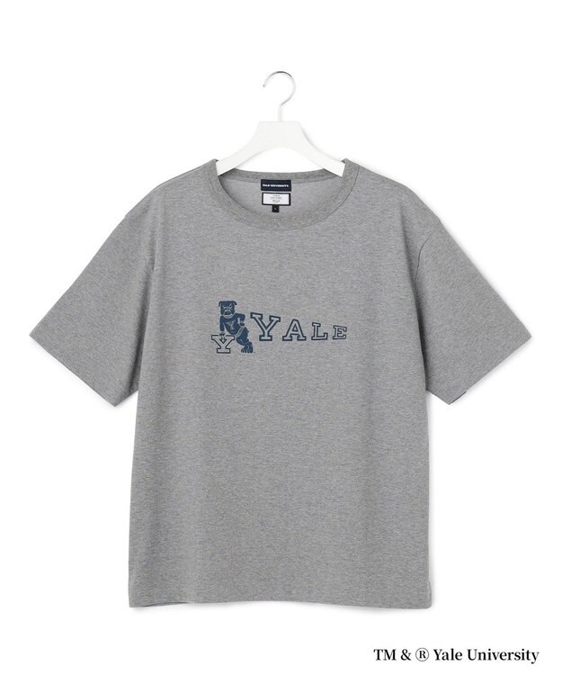 J.PRESS YORK STREET 【YALE別注】【UNISEX】カレッジロゴ Tシャツ ライトグレー系