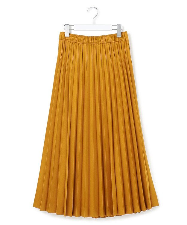 J.PRESS YORK STREET 【WOMEN】ロングプリーツスカート イエロー系