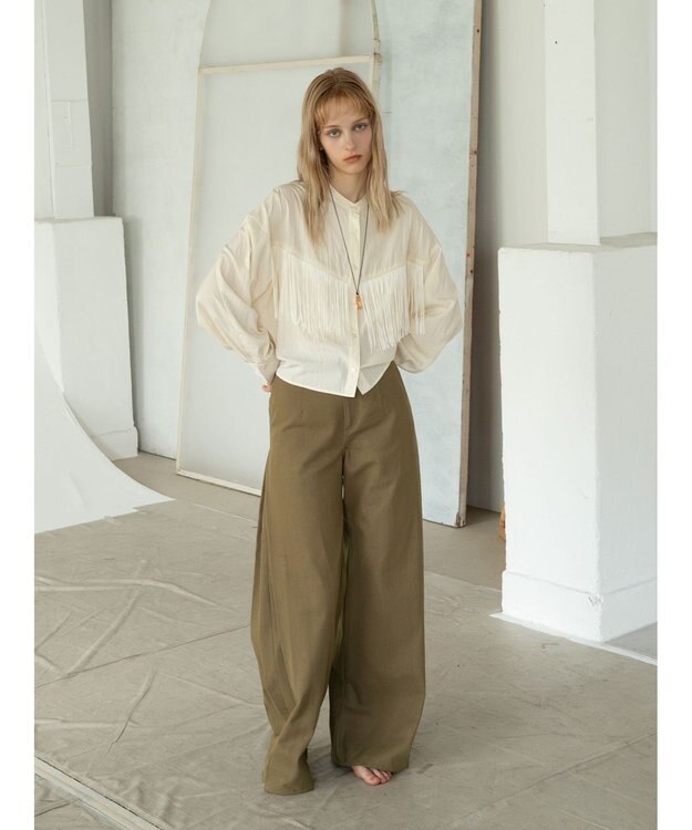 Te chichi サイドタックデザインパンツ《2025Autumn catalog vol.2 item》 キャメル