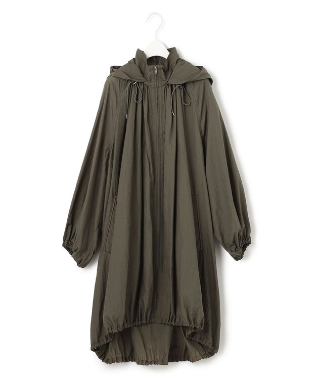 ICB 【撥水加工】シアーナイロンタフタ フーデットコート カーキ系