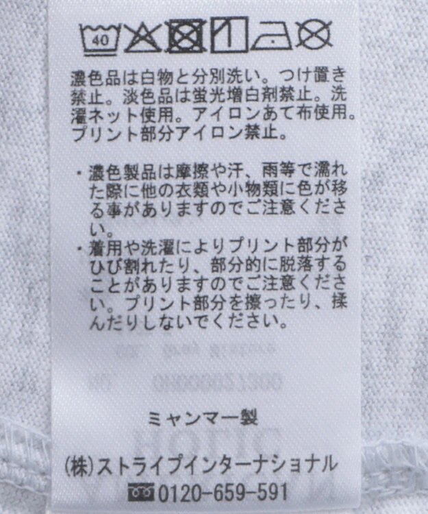 AMERICAN HOLIC レコードグラフィックＴシャツ Gray Mixture