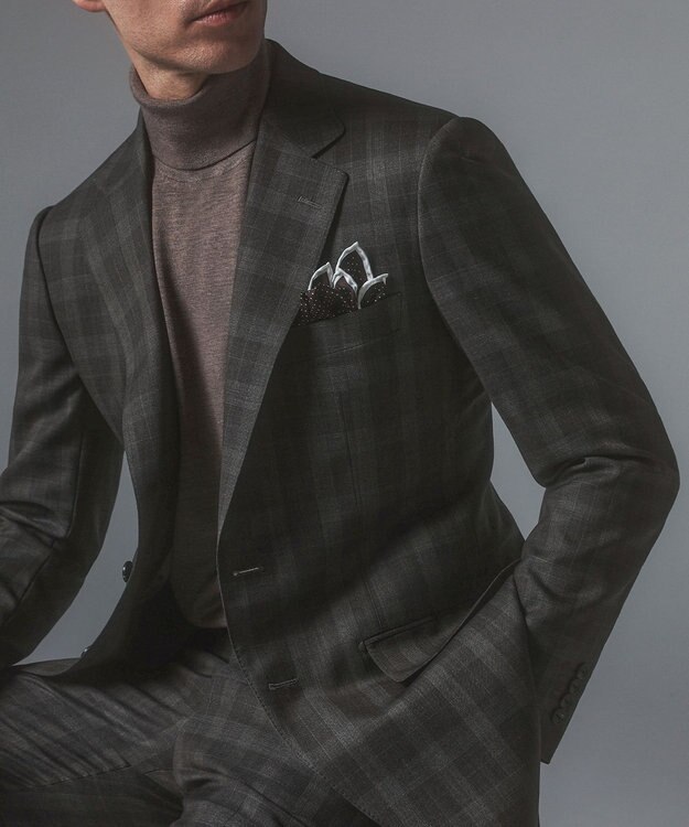 GOTAIRIKU 【CANONICO/カノニコ】 リベンジ 150's 通年スーツ（ブラウン×チェック） ダークブラウン系4