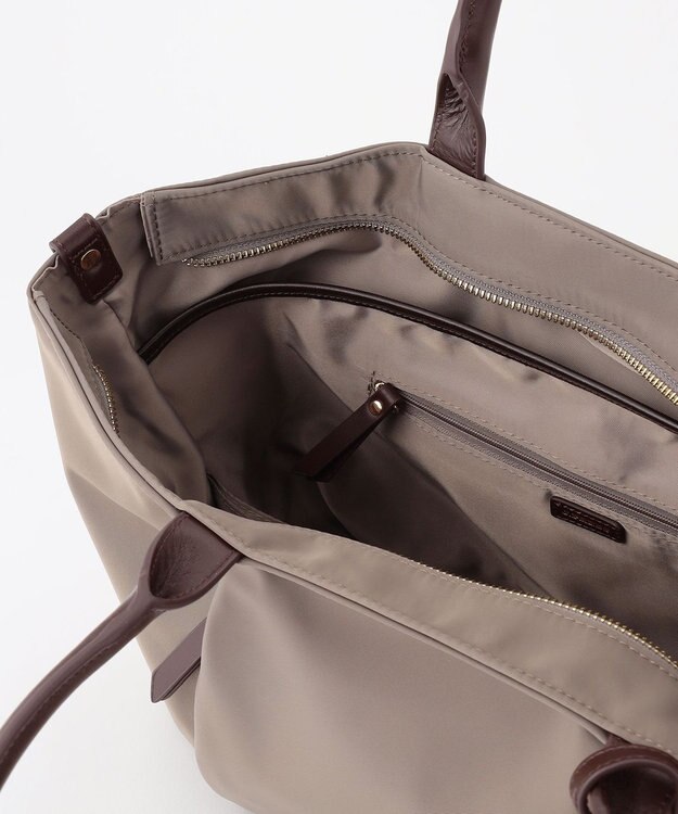 J.PRESS LADIES 【WEB限定カラーあり・A4サイズ収納可】 ナイロン トート バッグ ブラウン系