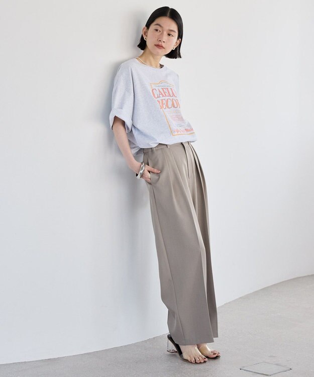 AMERICAN HOLIC レコードグラフィックＴシャツ Gray Mixture