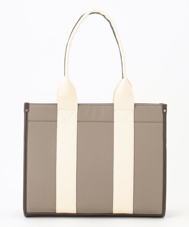 LA BAGAGERIE ロゴテープトートバッグ　Mサイズ グレージュ