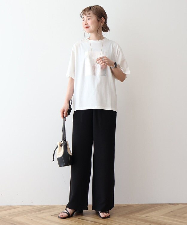 AMERICAN HOLIC 【接触冷感】ベイカーリラックスパンツ Black