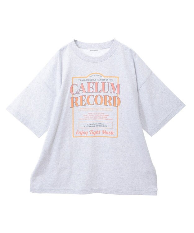 AMERICAN HOLIC レコードグラフィックＴシャツ Gray Mixture