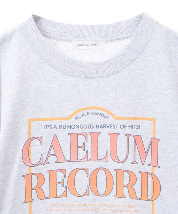 AMERICAN HOLIC レコードグラフィックＴシャツ Gray Mixture