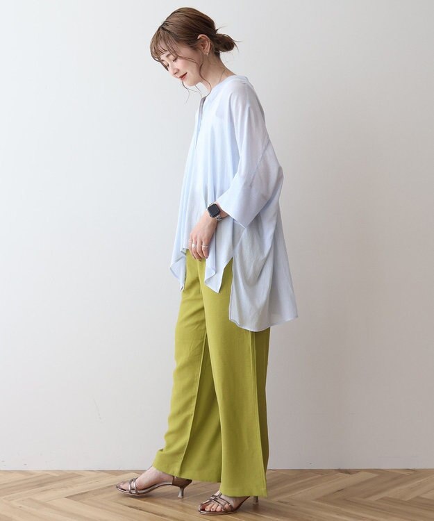 AMERICAN HOLIC 【接触冷感】ベイカーリラックスパンツ Pistachio