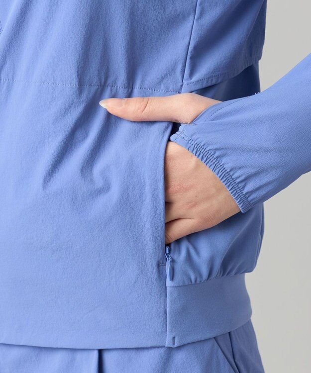 Chacott ランナーズハーフジップジャケット ヒヤシンス