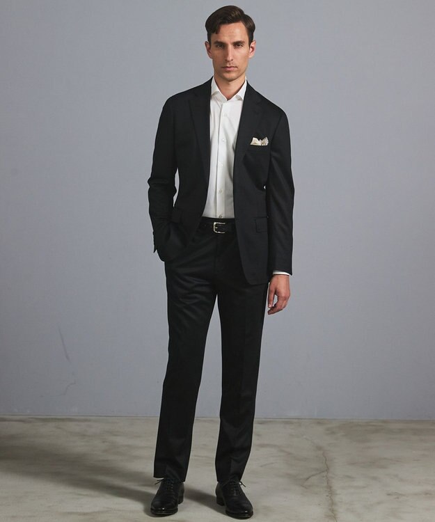 GOTAIRIKU NEW【日本製】新定番 シルク100％ チーフ_カラートリム ライトグレー系