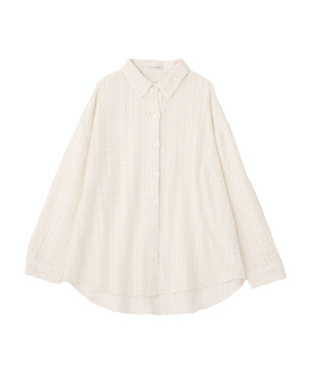 Green Parks 長袖レースシャツ Off White