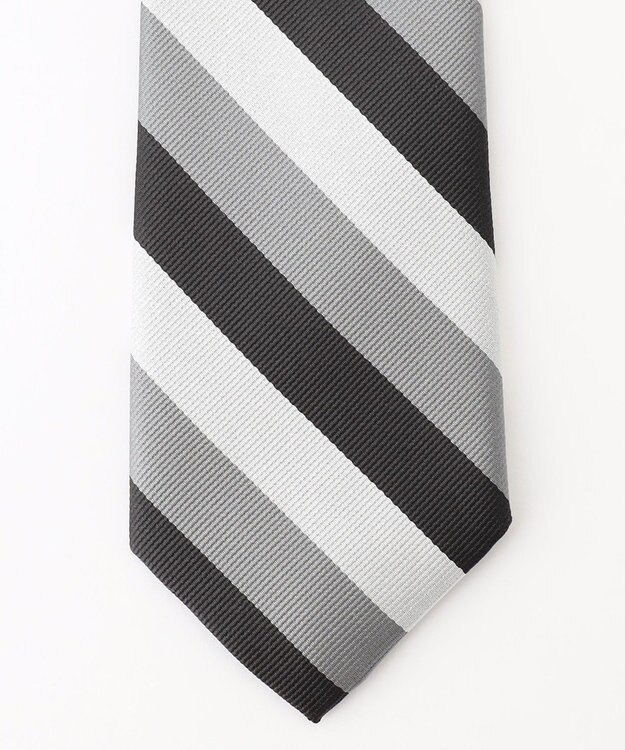 J.PRESS MEN オーセンティック / レジメンタル ネクタイ ライトグレー系2