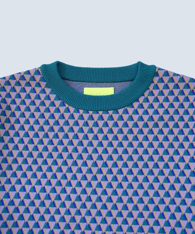 COQ GEO BORDER プルオーバーニット グリーン