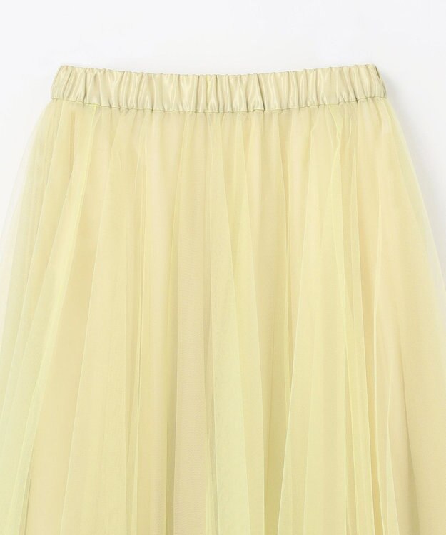 NAVE 【Nave・洗える】チュールフレアースカート イエロー系