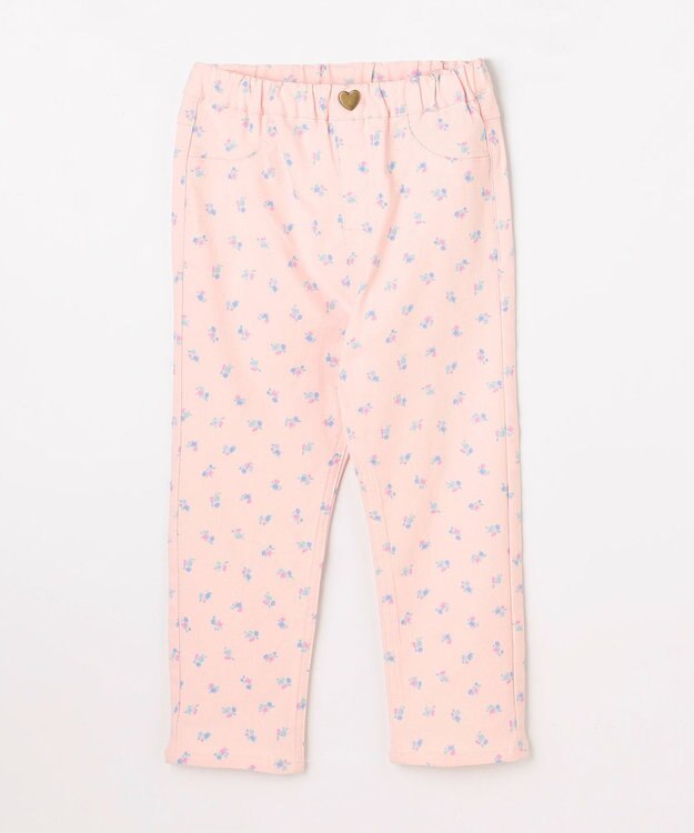 ANY KIDS 【洗濯機可能】ときめきストレッチ 総柄パンツ 花柄