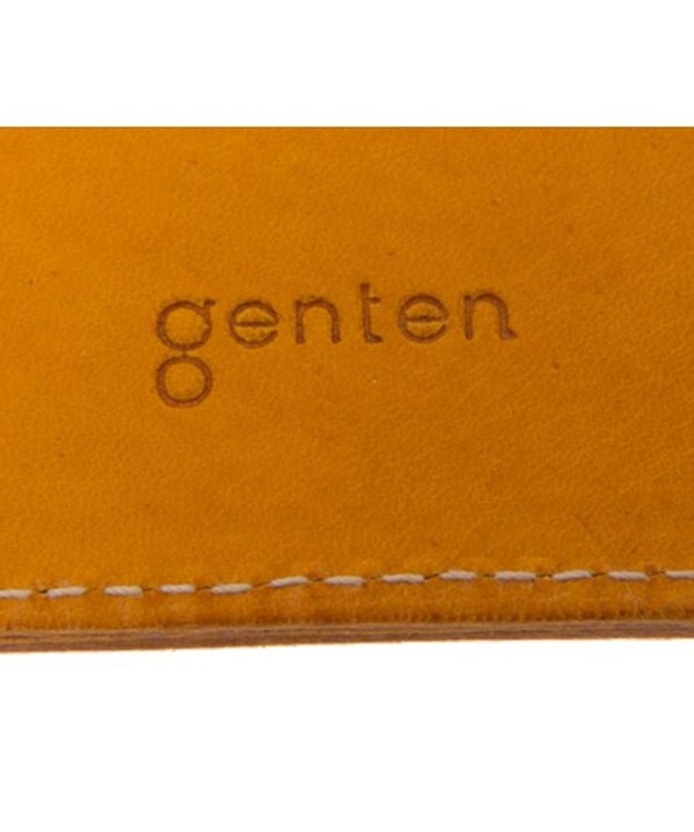 genten カットワーク ブックカバー イエロー