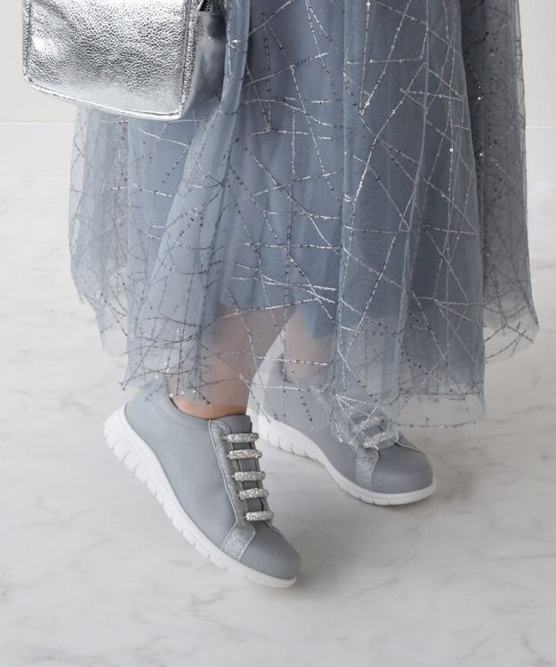 Bridget Birkin 【Bridget Birkin】ラメストーンスニーカー グレー