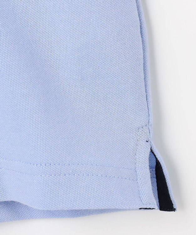 J.PRESS KIDS 【100-130cm】ダブルライン カラー 半袖ポロシャツ ライトブルー