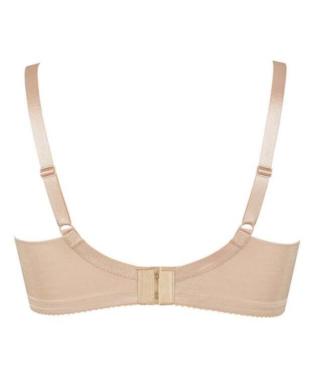 WACOAL 【小さく見せるブラ】 シンプル ブラジャー 着やせ効果 コンパクトにメイク バストの突出をおさえる 背中の段差を軽減 大きいサイズ レディース BRB452 /ワコール カラシ