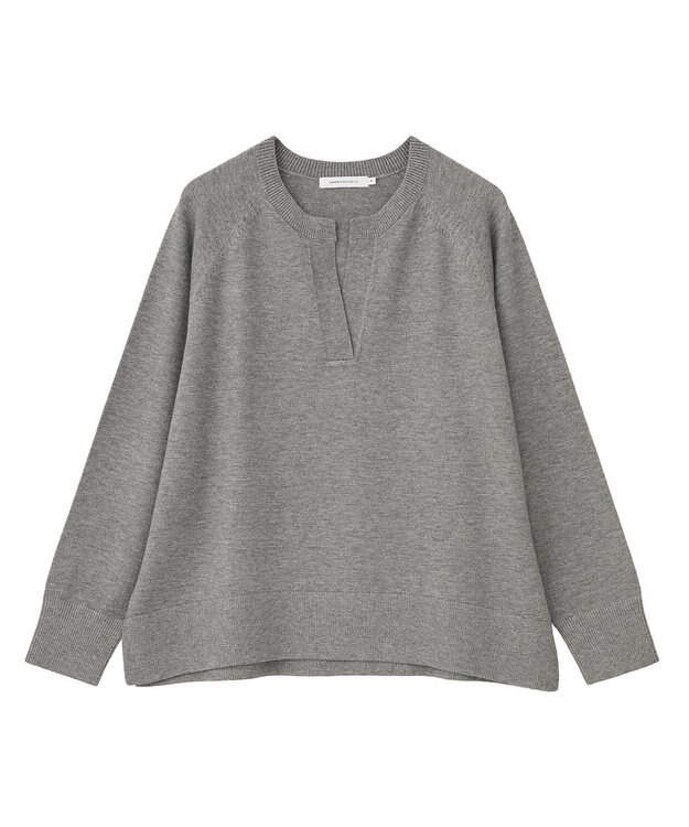 AMERICAN HOLIC バイパチカフタンラグランニットプルオーバー Light Gray Mixture