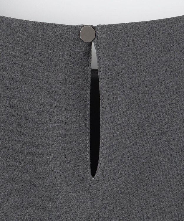 23区 L 【洗える】ストレッチジョーゼット レイヤー カットソー グレー系